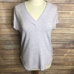 Lou & Grey purple short sleeve sweatshirt Tee